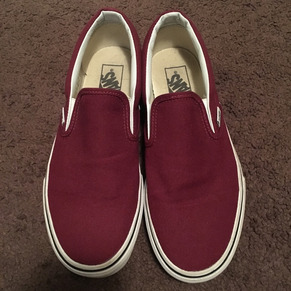 Maroon vans